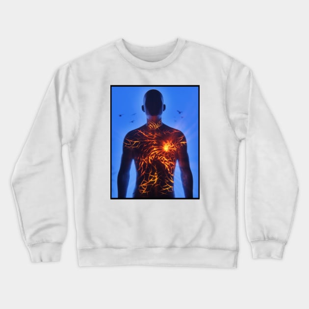 Surrounded by Feelings Crewneck Sweatshirt by 3DNinjah